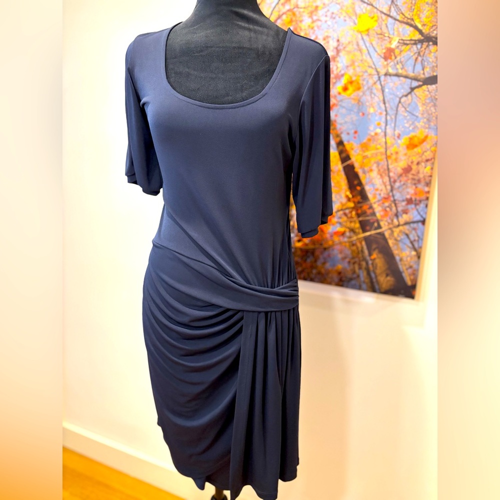 Elegant Navy Blue Dress